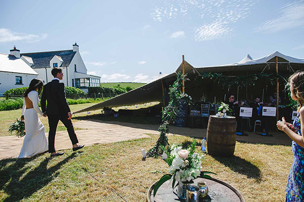 Ballintoy stretch tent wedding - Ariana & Matt